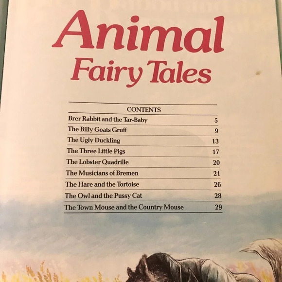 Vintage 1987 Animal Fairy Tales  Claire Mumford Cavendish Childrens Stories - Picture 9 of 14